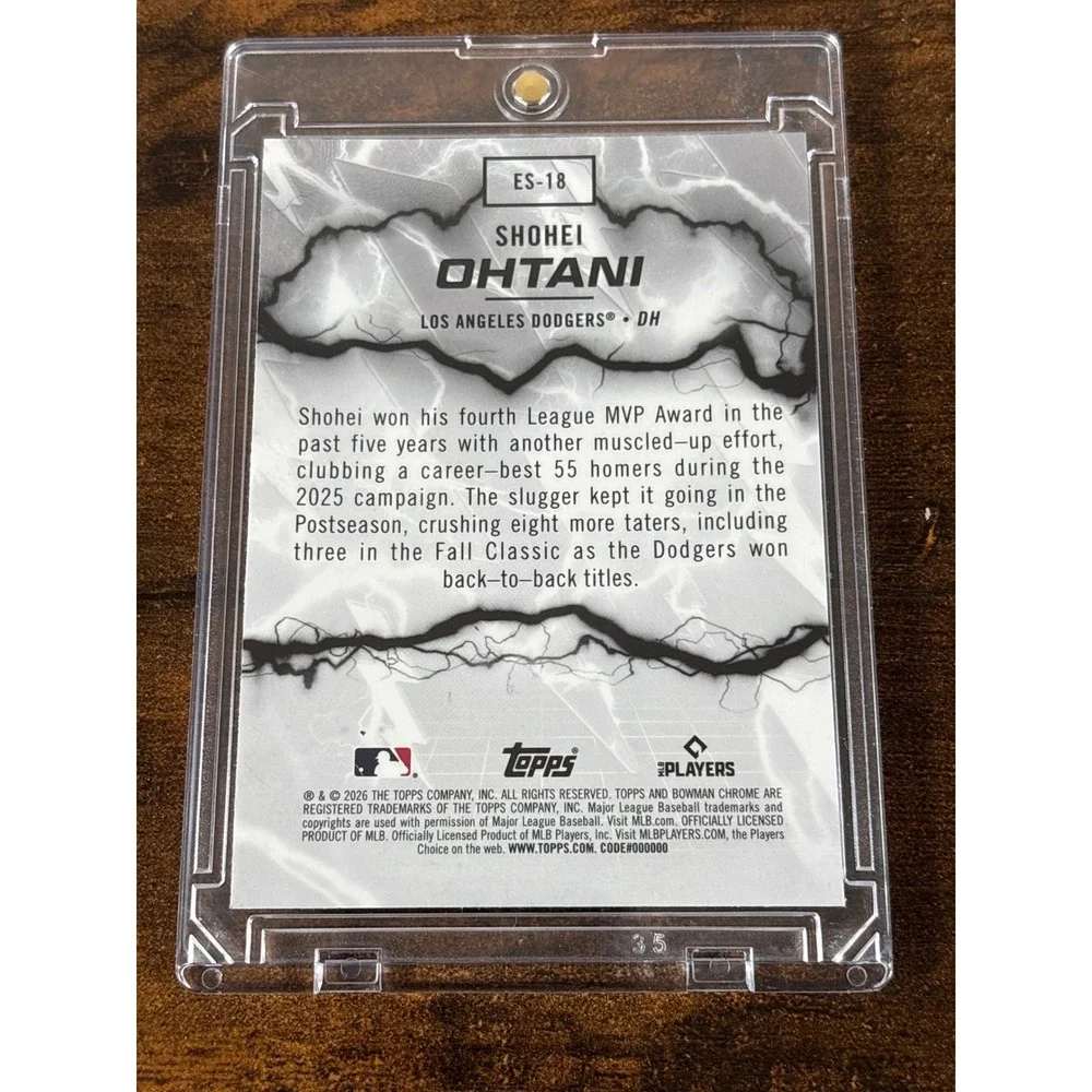 2026 Bowman Chrome Shohei Ohtani Electric Sluggers ES-18 Los Angeles Dodgers